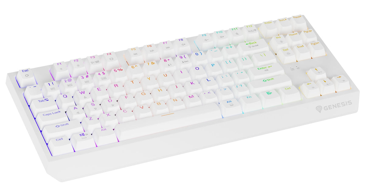 EAN 5901969444469 - GENESIS Thor 230 TKL teclado Juego USB + RF Wireless + Bluetooth QWERTY Inglés de EE. UU. Blanco imagen 4