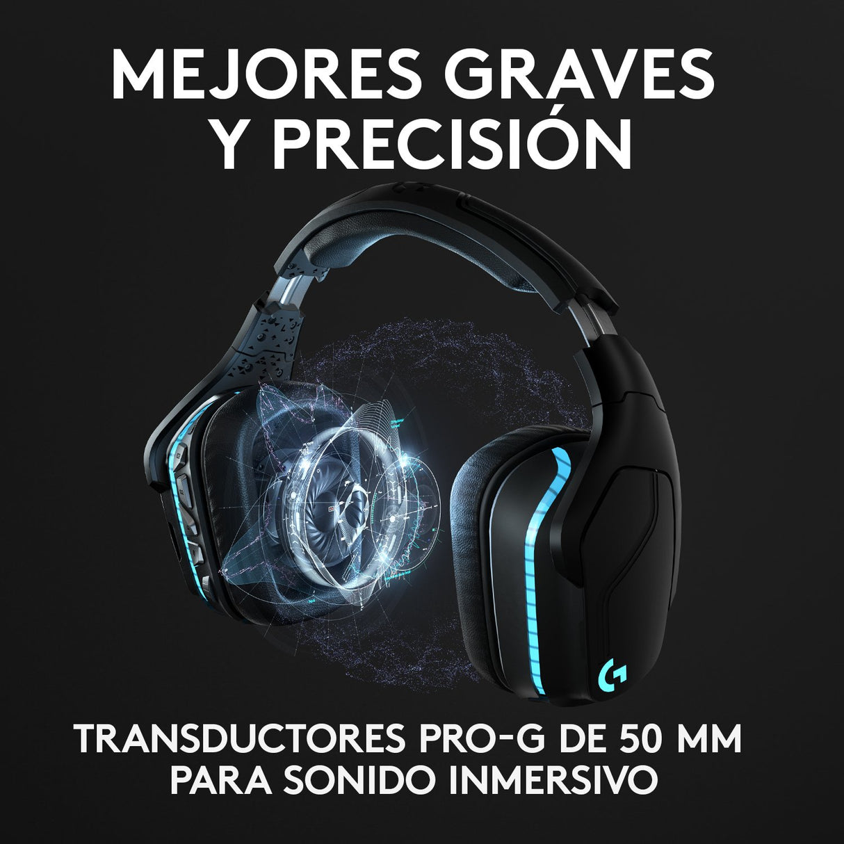 EAN 5099206081918 - Logitech G 981-000744 auricular y casco Auriculares Inalámbrico Diadema Juego Negro imagen 12