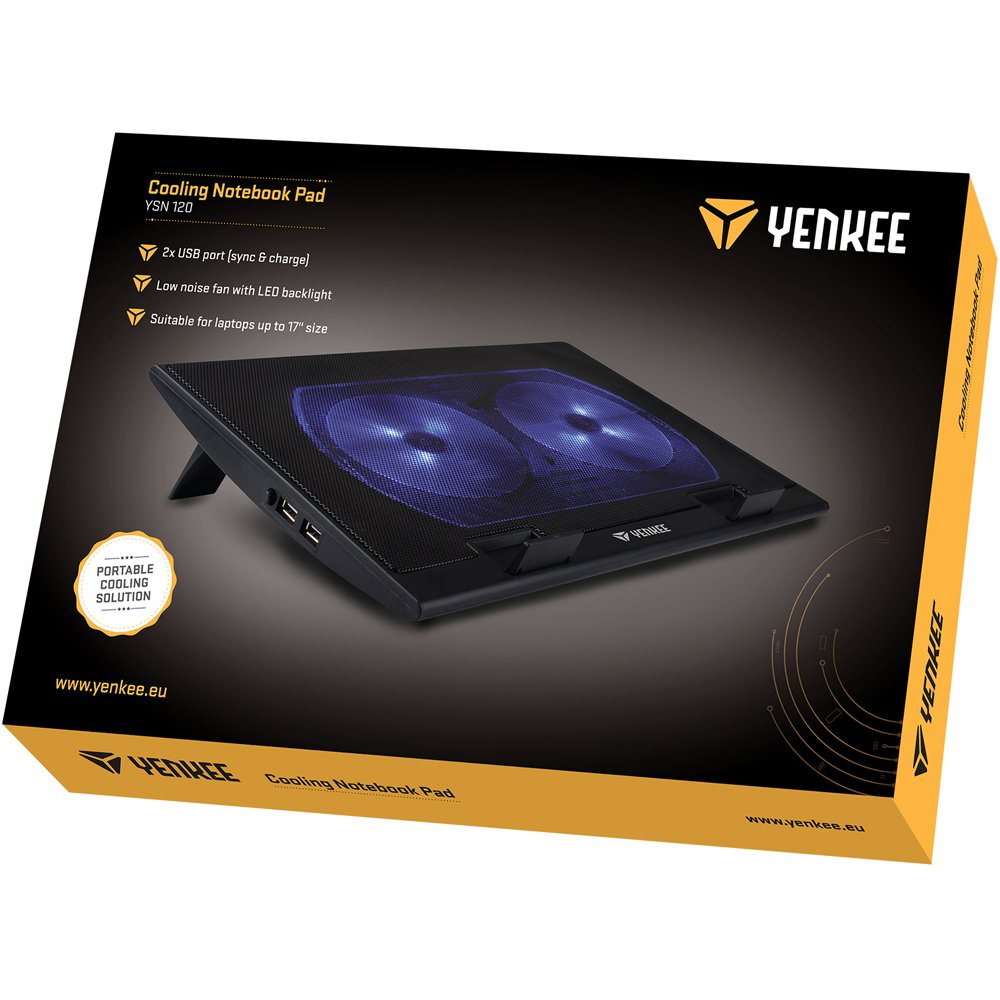 EAN 8590669187607 - YENKEE YSN 120 almohadilla fría 43,2 cm (17") Negro, Azul imagen 4
