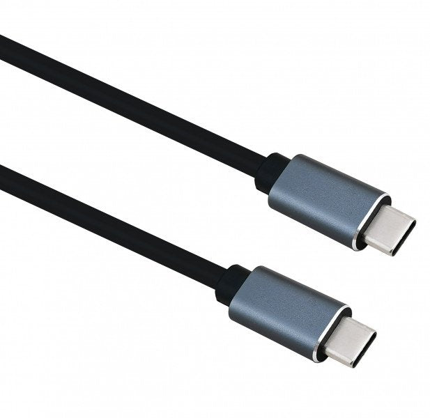 Helos Cable, Usb 3.2 Tipo-C Macho/Macho, Premium, 1,0m, Negro