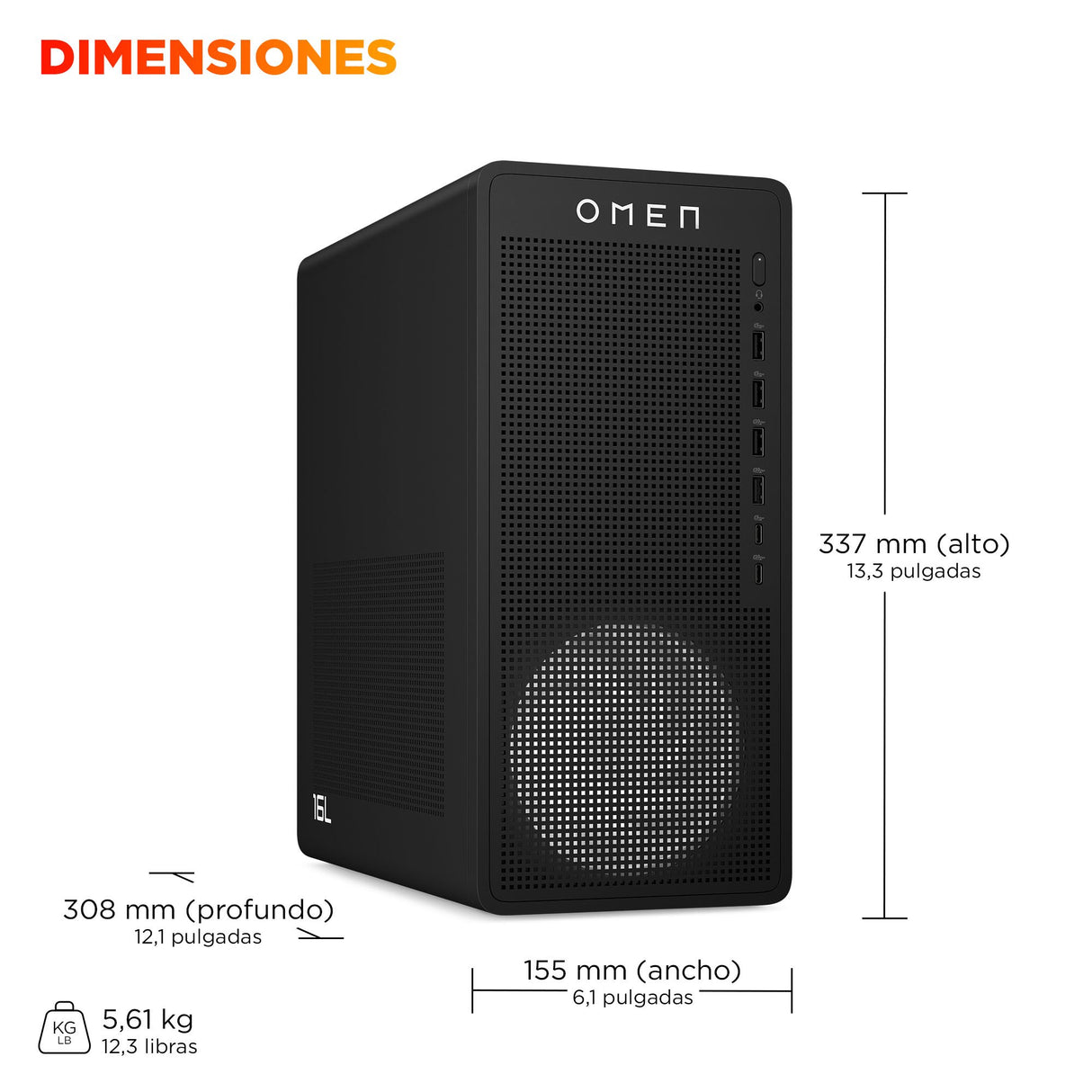 EAN 0199764264398 - HP OMEN 16L Gaming Desktop PC TG03-0087ns PC AMD Ryzen™ 7 8700F 32 GB DDR5-SDRAM 1 TB SSD NVIDIA GeForce imagen 5
