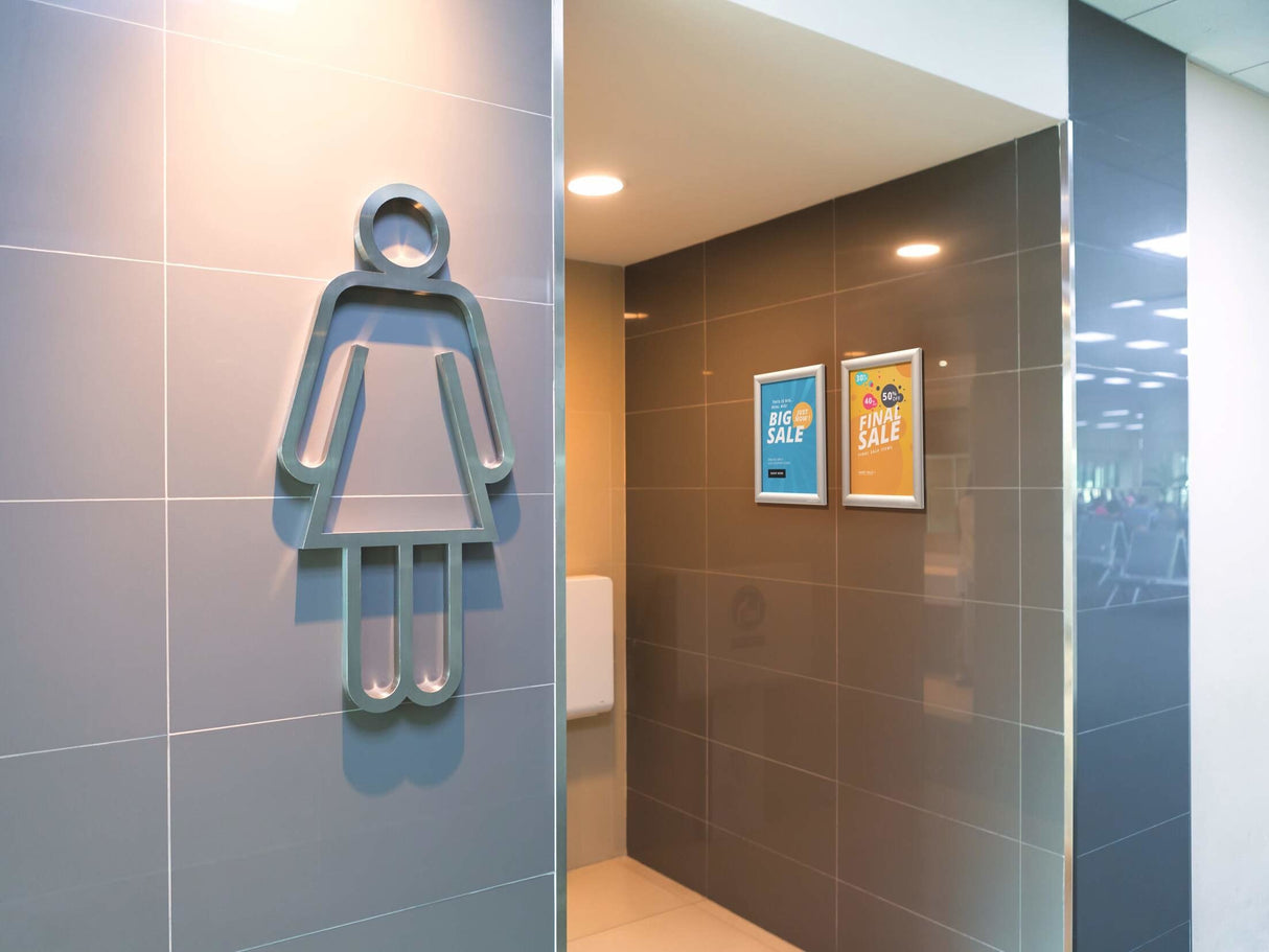 Marco A Presión Durable Aluminio A4 Plata