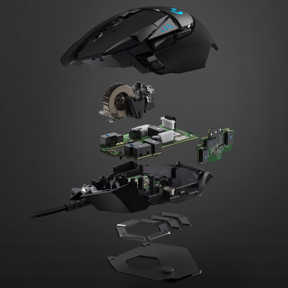 EAN 5099206080263 - Logitech G 910-005470 ratón Juego mano derecha USB tipo A Óptico 25600 DPI imagen 10