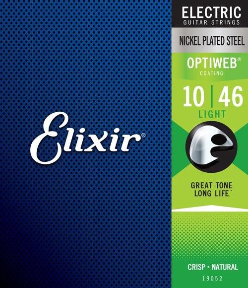 Elixir 19052 Optiweb Light - Cuerdas Para Guitarra Eléctrica (10-46)