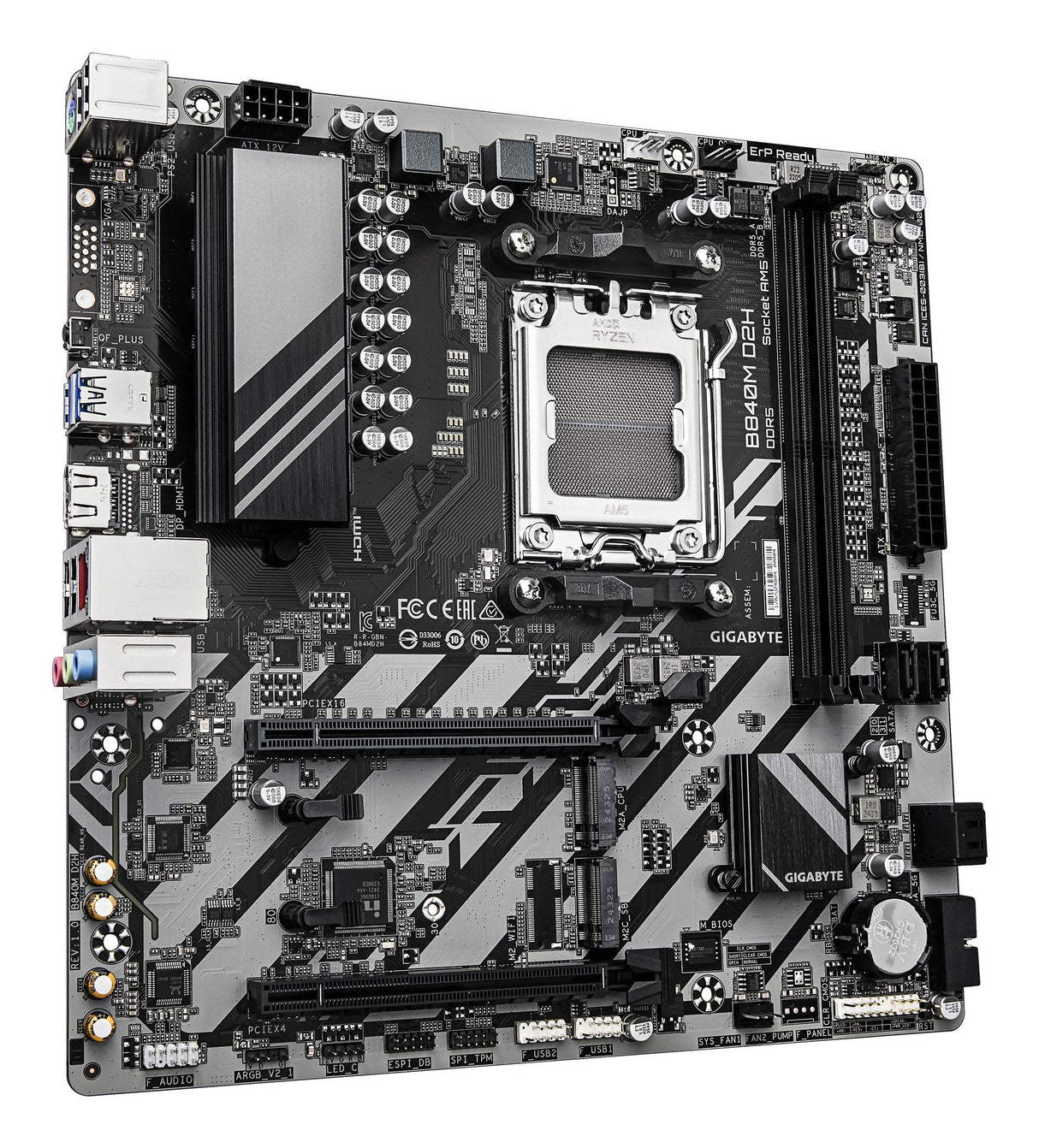 EAN 4719331868116 - GIGABYTE B840M D2H placa base AMD B840 Zócalo AM5 micro ATX imagen 3