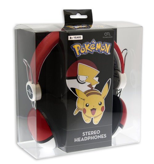 Auriculares Infantiles Otl Pokéball Red / Jack 3.5/ Rojos