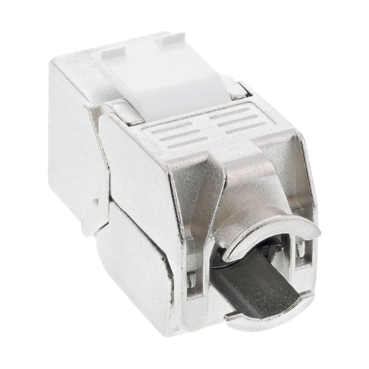 Inline Rj45 Keystone Jack Módulo Snap-In Cat.6a, Con Cubierta Antipolvo Roja