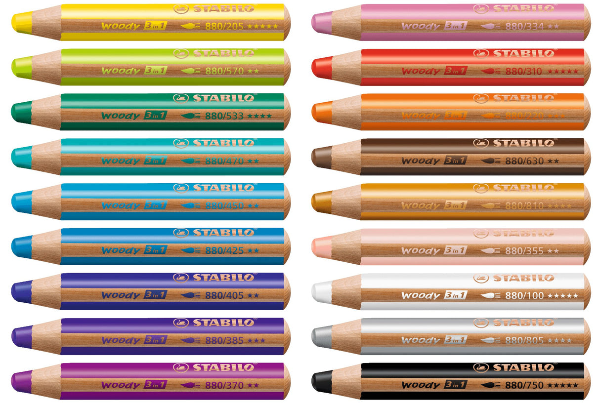 EAN 4006381484107 - STABILO Woody 3 in 1 Multicolor 18 pieza(s) imagen 2