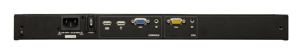 EAN 4710469344145 - ATEN CL3100NX consola de rack 47 cm (18.5") 1366 x 768 Pixeles Metal, Plástico Negro 1U imagen 2