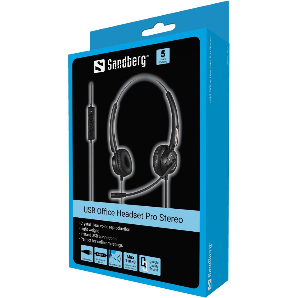 EAN 5705730126130 - Sandberg 126-13 auricular y casco Auriculares Alámbrico Diadema Oficina/Centro de llamadas USB tipo A Neg imagen 4