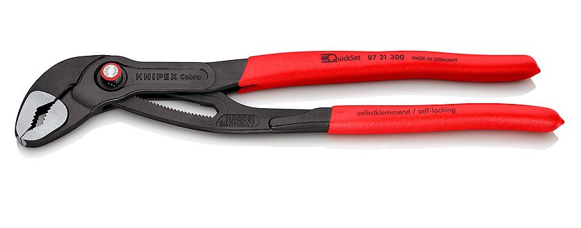 Alicates Knipex 87 21 300, Para Bomba De Agua / Tubos Rojo