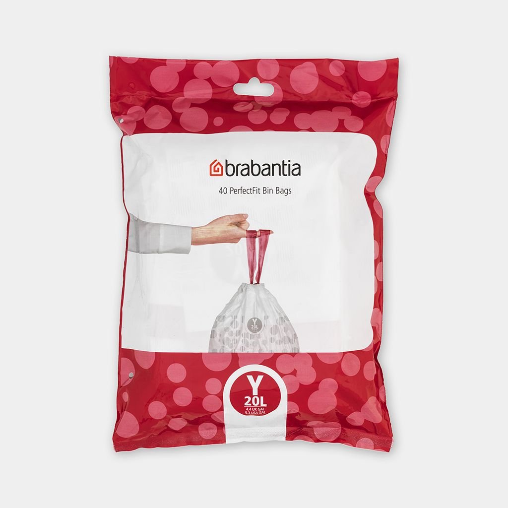 EAN 8710755138263 - Brabantia 138263 bolsa para basura 20 L Blanco 40 pieza(s) imagen 1
