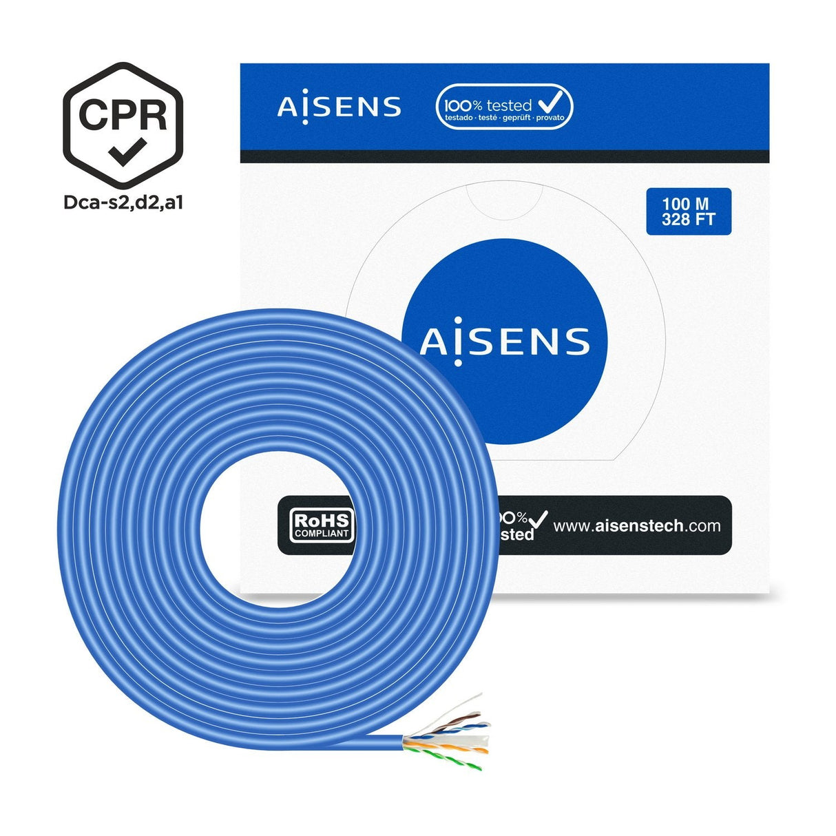 EAN 8436574707779 - AISENS A135-0662 cable de red Cat6 U/UTP (UTP) imagen 3