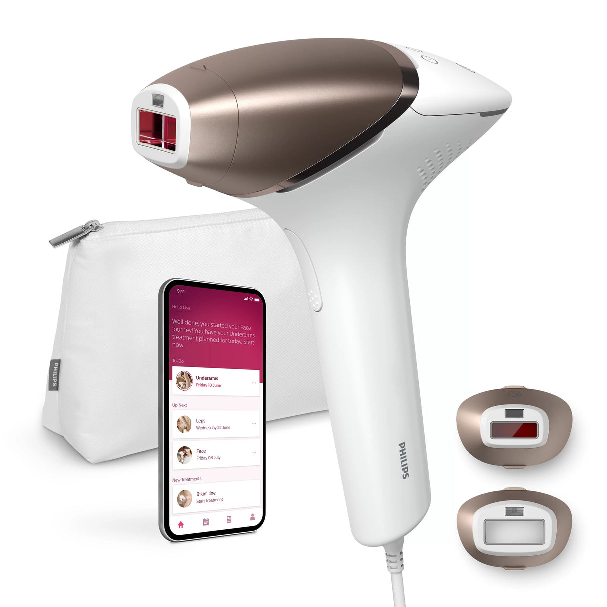 EAN 8720689015394 - Philips Lumea Prestige BRI945/00 depiladora de luz pulsada Luz pulsada intensa (IPL) Rosa, Blanco imagen 3