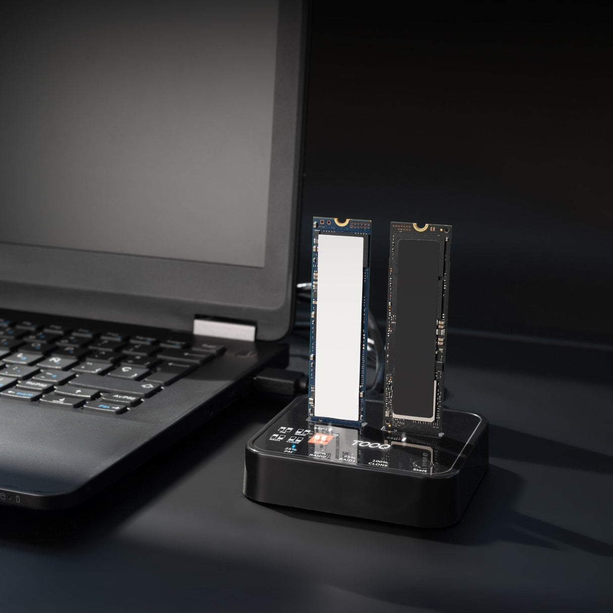 Docking Station Para Ssd M2 Sata Nvme Tooq Tqds-201b