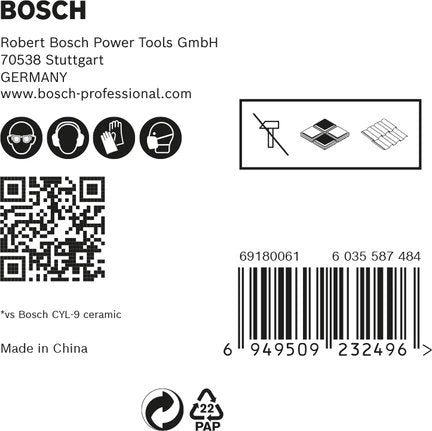 Bosch Juego De Brocas Expert Hex-9 Hardceramic, 5 Piezas 2608900597