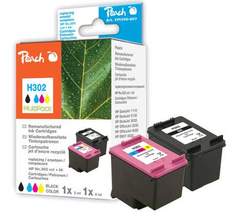 EAN 7640169582936 - Peach PI300-657 PagePack Negro, Cian, Magenta, Amarillo imagen 1