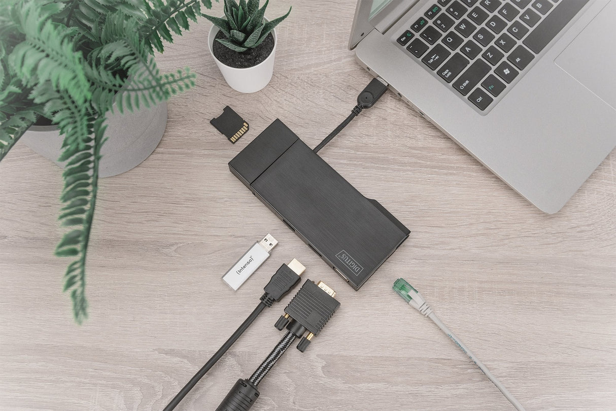 Digitus Universal Docking Station 7-Port/Video/Usb3.0/Rj45