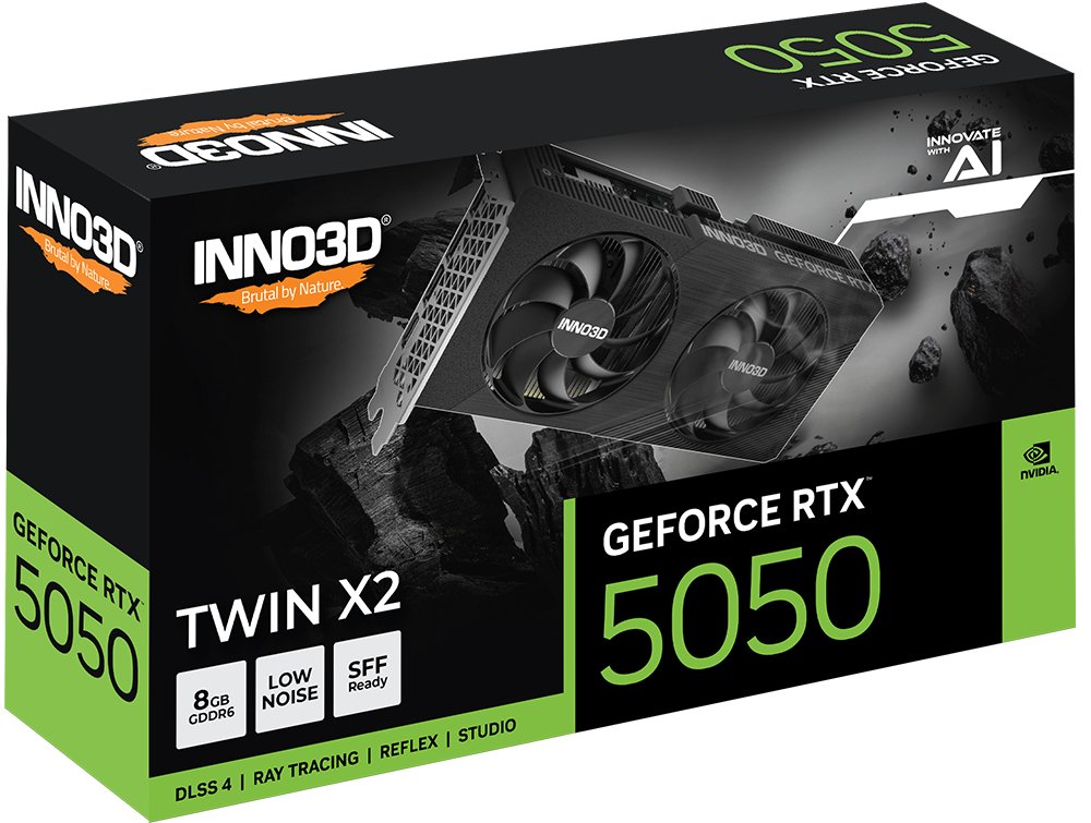 EAN 8886307701756 - INNO3D GeForce RTX 5050 TWIN X2 NVIDIA 8 GB GDDR6 imagen 2