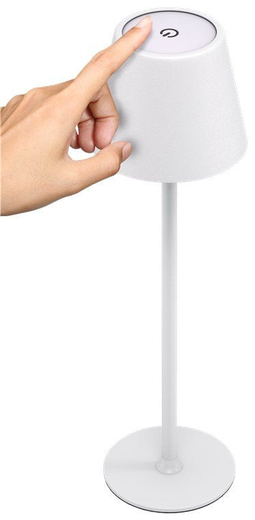 Lámpara De Mesa Led Inalámbrica, Tamaño M, 37 Cm, Blanca
Con Control Táctil, 170 Lm, Luz Blanca Cálida (3000 K) Regulable