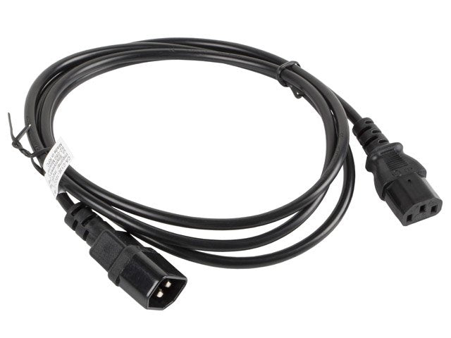 Cable Alargador Lanberg Alimentacion Cpu Iec320 C13 H/Iec320 C14 M 1.8m