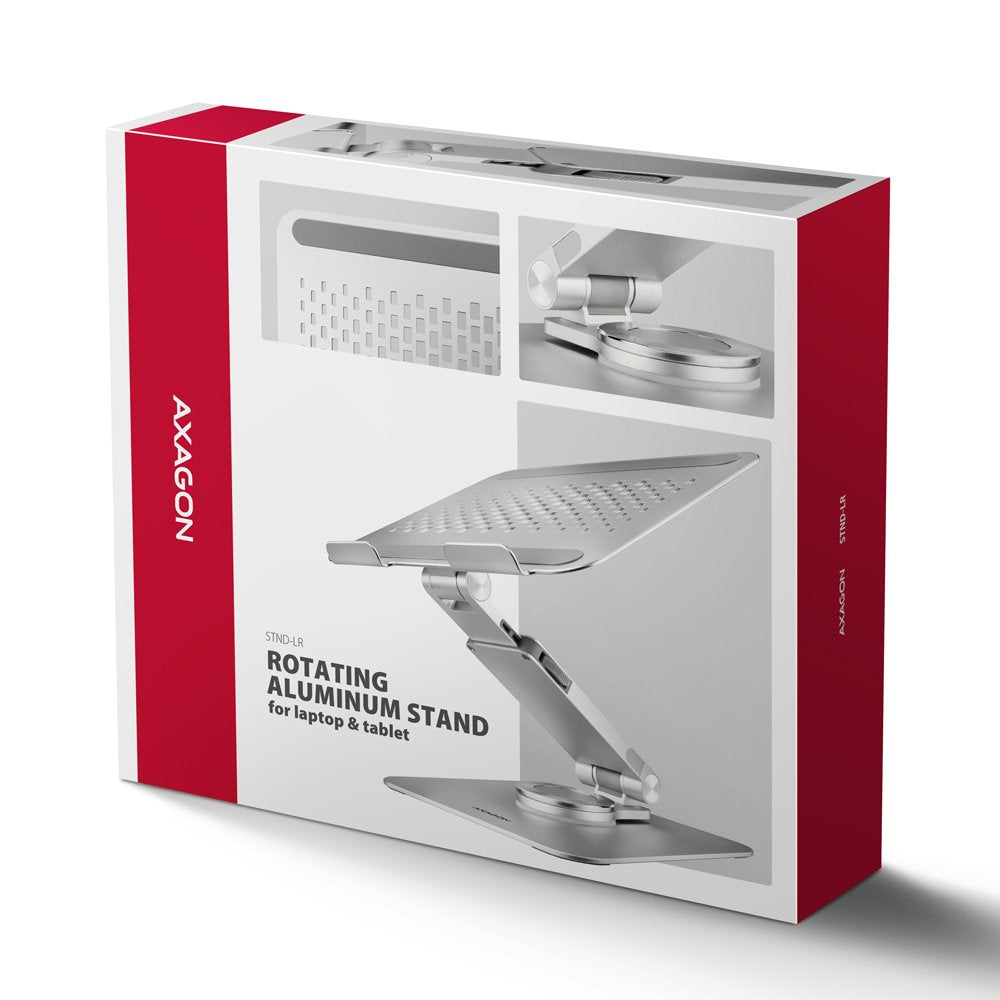 EAN 8595247908650 - Axagon STND-LR soporte para ordenador portátil Mesita plegable para ordenador portátil Plata 43,9 cm (17. imagen 24