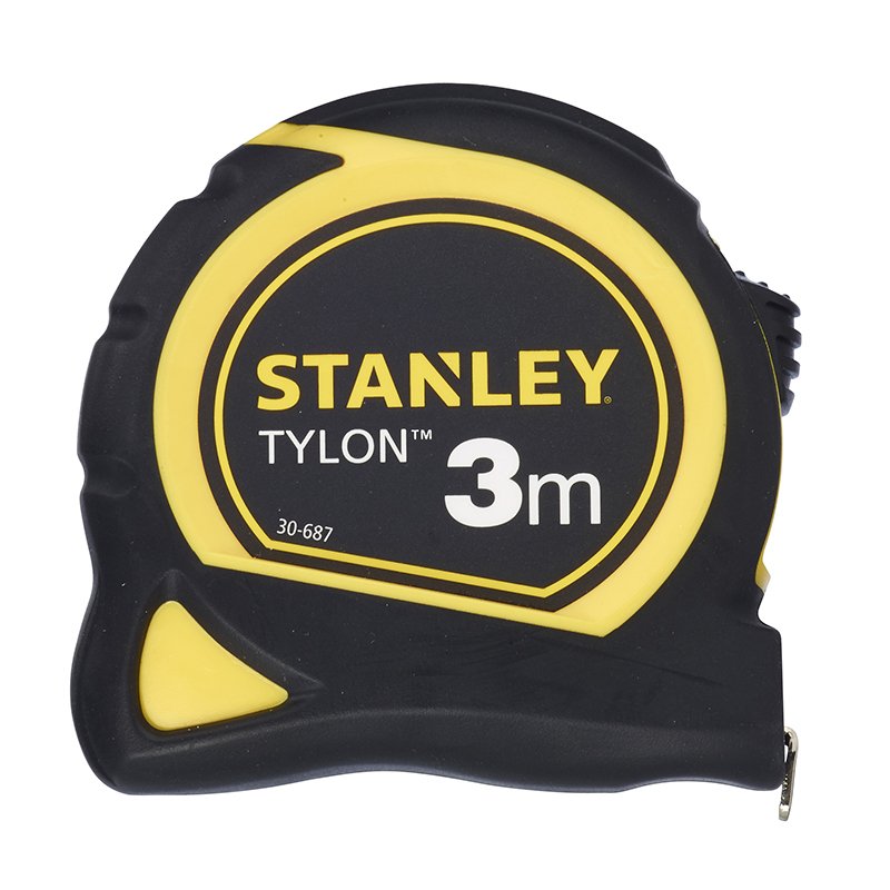Cinta Métrica Stanley Tylon, 3 Metros Negro/Amarillo, 12,7 Mm 0-30-687