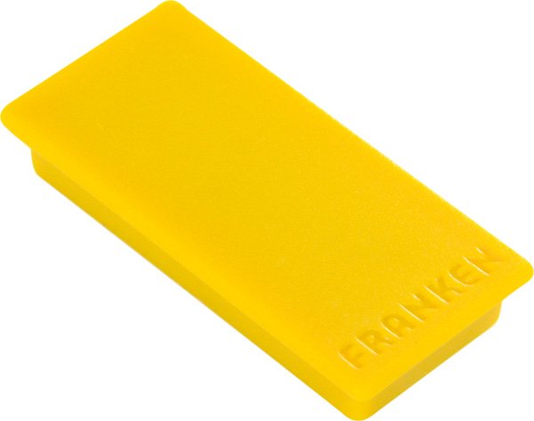 Franken Gmbh Franken - Magnet - Rectangular - 2.3 X 5 Cm - Amarillo (Paquete De 10)
