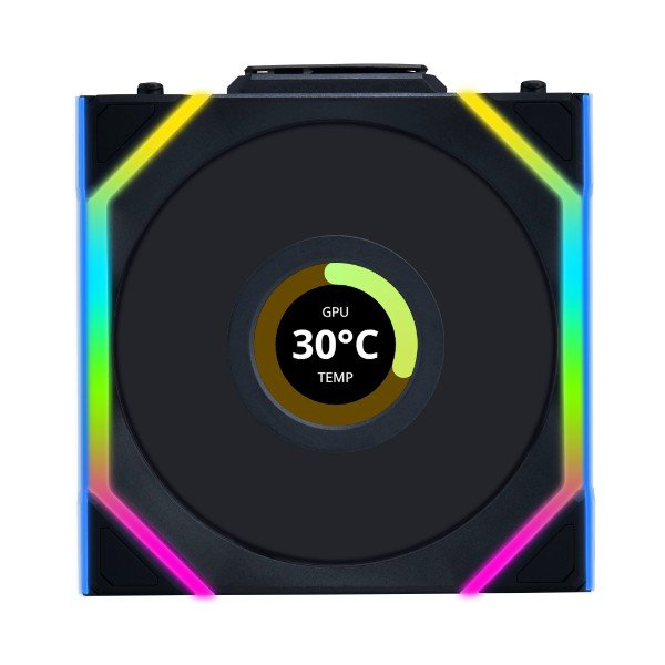 Ventilador 120x120 Lian Li Unifan Sl Wireless Lcd Black