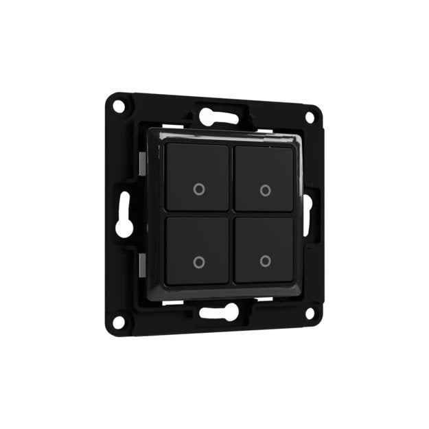 Schelly Wall Switch 4, Botón Negro 206440