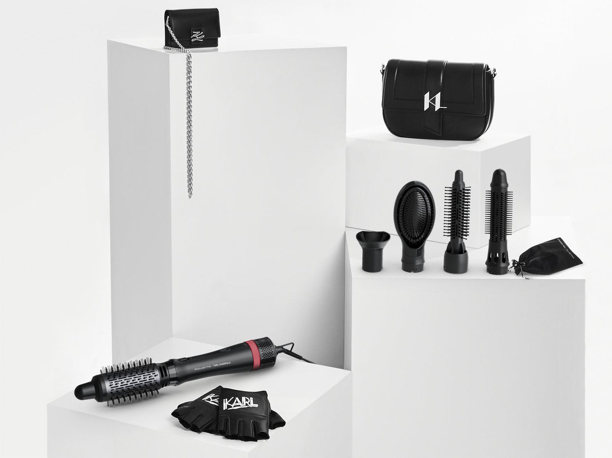 Rowenta Express Style Cf634l Cepillo De Aire Caliente Caliente Negro, Rojo 800 W 1,8 M