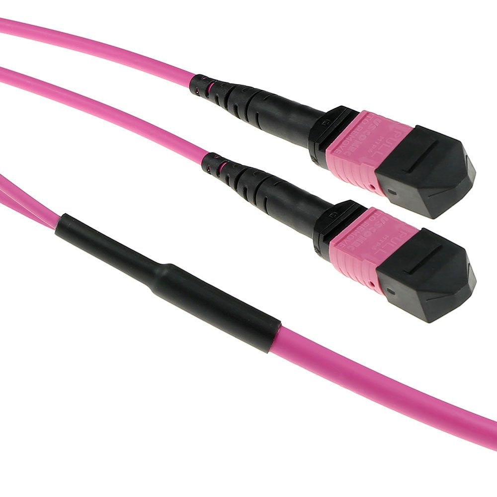 100 Meter Multimode 50 125 Om4(Om3) Polarity A Fiber Trunk Cable With 2 Mtp Mpo Female Connectors Each Side