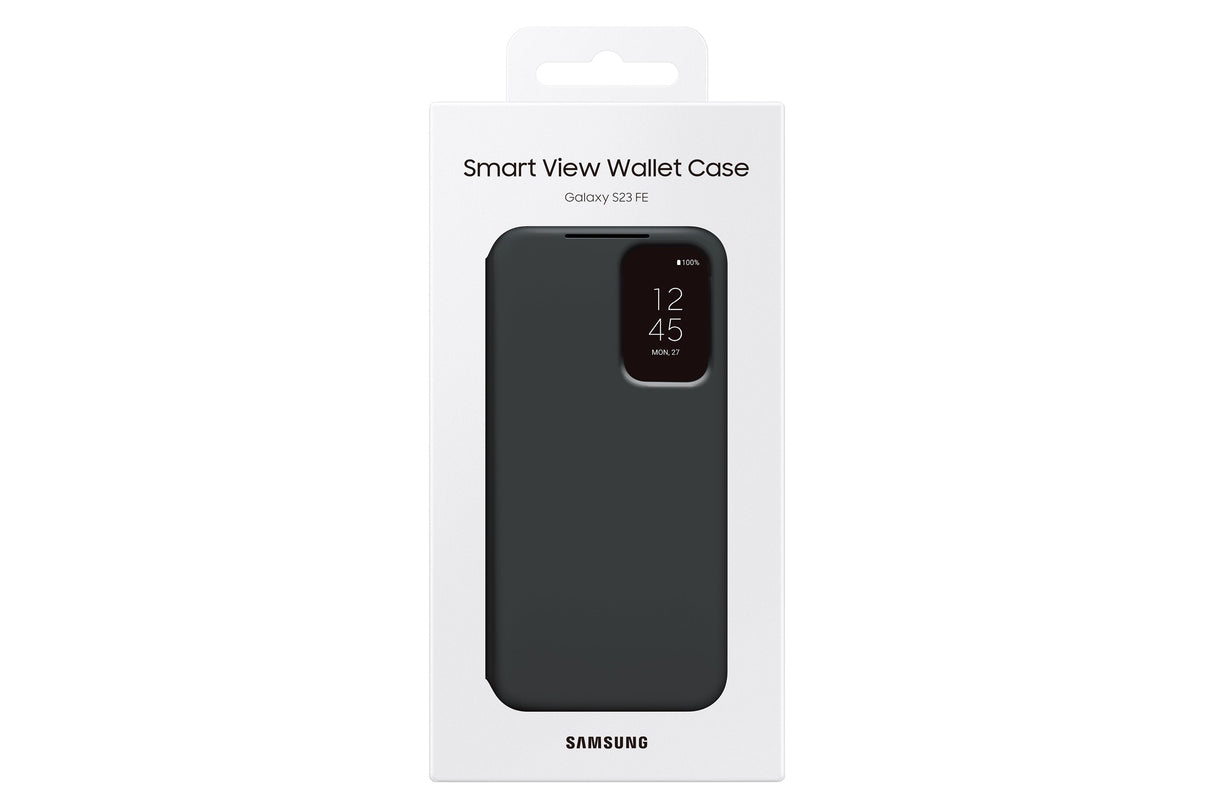 Samsung Smart View Wallet Case, Funda Negra, Samsung Galaxy S23 Fe Ef-Zs711cbegww
