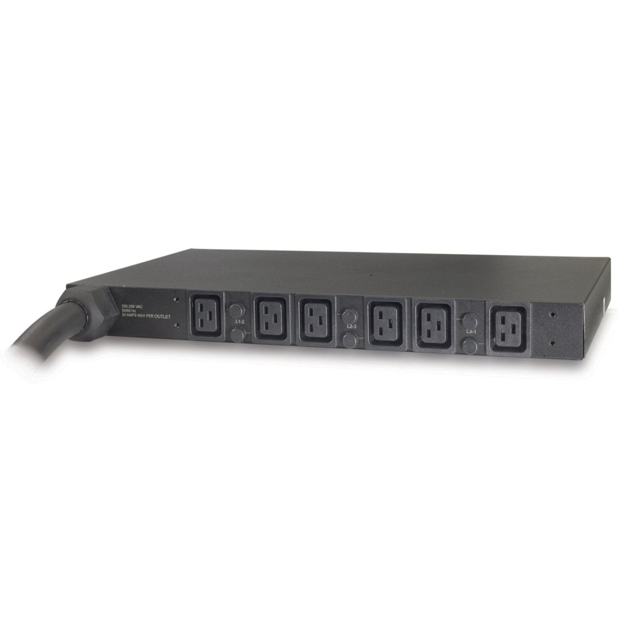 Apc Basic Rack Pdu Unidad De Distribución De Alimentación (Montaje En Bastidor) Ca 208 V Trifásico Input: Hubbell Cs8365c Conectores De Salida: 6 (Iec 60320 C19) 1u 2.4 M Cable Para P/N: Smtl1000rmi2uc Smx1000c Smx1500rm2uc Smx1500rm2uc