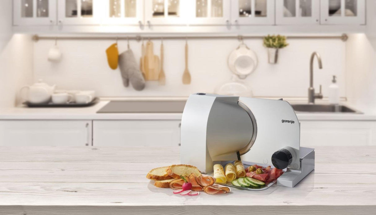 Gorenje R708a Food Slicer, Electric, Power 100 W, Stainless Steel