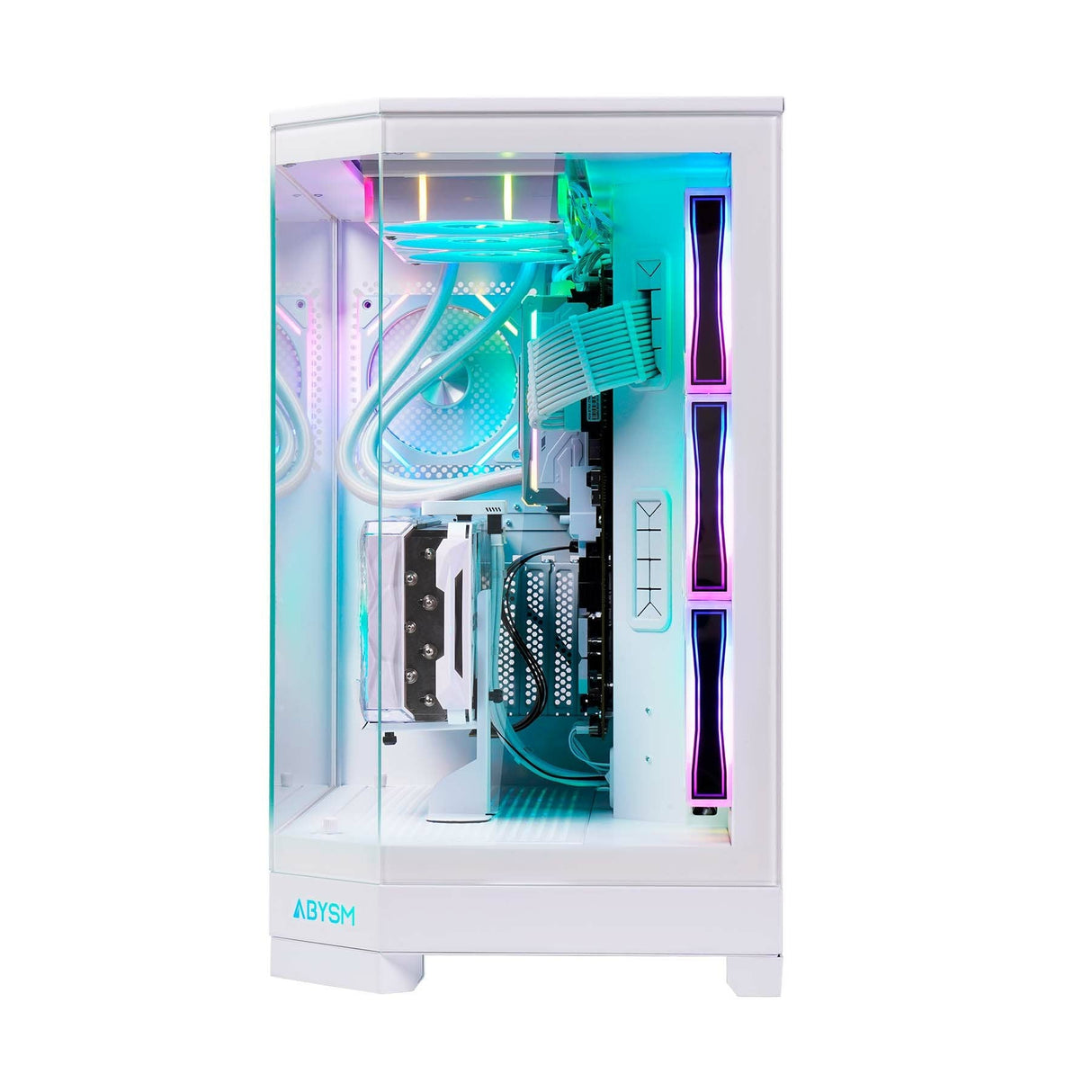Caja Pc Abysm Danube Sava H600 White Torre E-Atx, Atx, Itx, Micro Atx - Lateral Y Frontal Cristal Templado - 3.5" Y 2.5" -