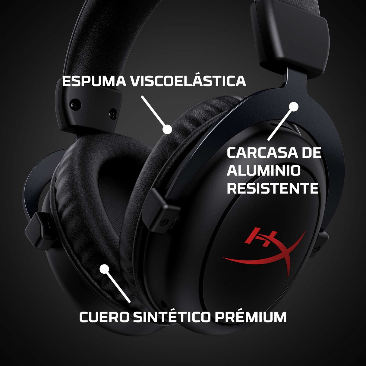 Auriculares Hyperx Cloud Core Inalámbrico Negro, Stucture Aluminium, Son Spatial