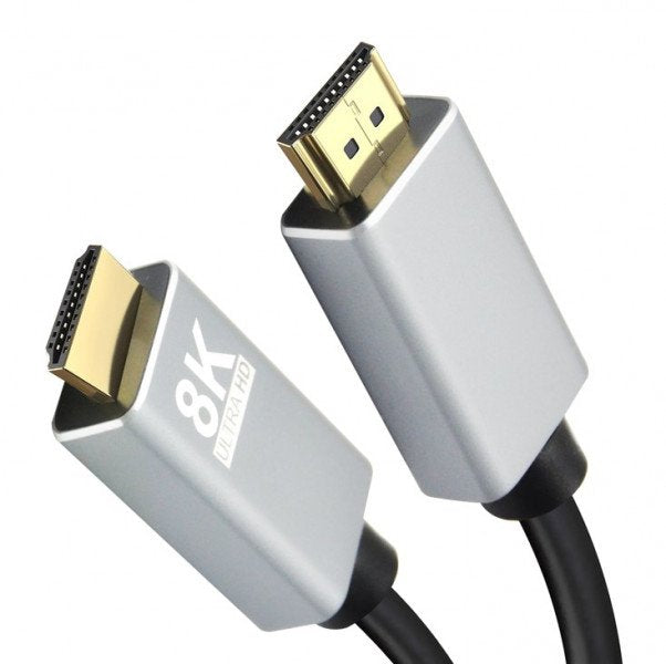 Helos Cable, Hdmi Macho/Macho, Premium 8k, 1,0m, Negro