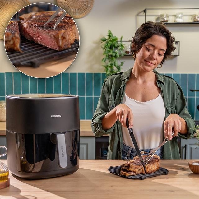 EAN 8435771915888 - Cecotec Cecofry&Grill Duoheat 6500 Sencillo 6,5 L Independiente 2200 W Freidora de aire caliente Negro imagen 10