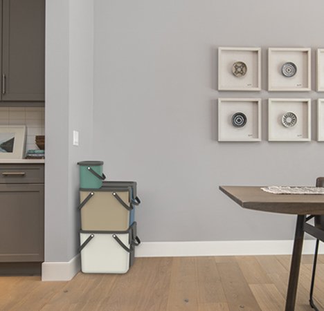 Rotho Albula Horizon Blue - Contenedor Para La Separación De Residuos - 40l