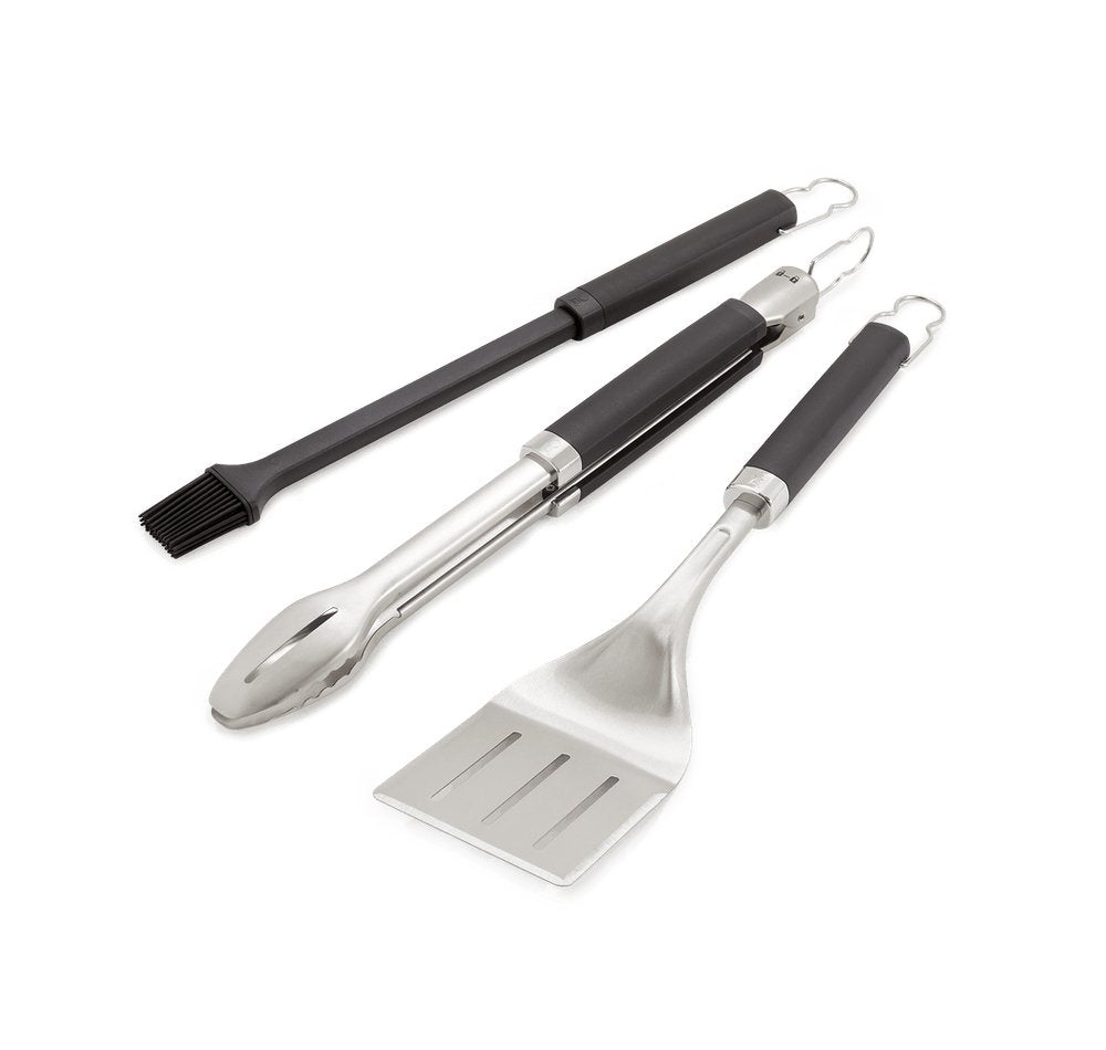 Weber Grill Cutlery Precision 3 Pcs, Stainless Steel Black