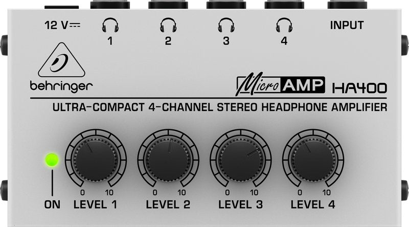 Behringer Ha400 Amplificador Para Audífono Negro, Gris