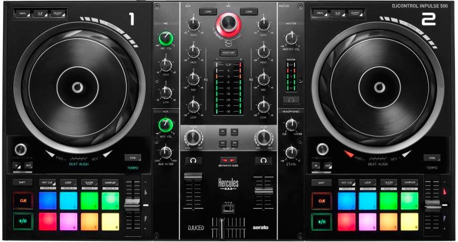 Hercules Djcontrol Inpulse 500 - Controlador Dj De 2 Canales