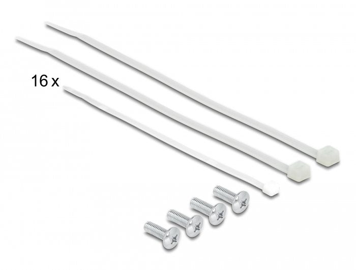 Delock Panel De Conexiones De 19" De 16 Puertos Cat.6a 1u Gris