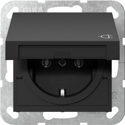 Gira 4454005 Schuko Kd System 55 Negro M