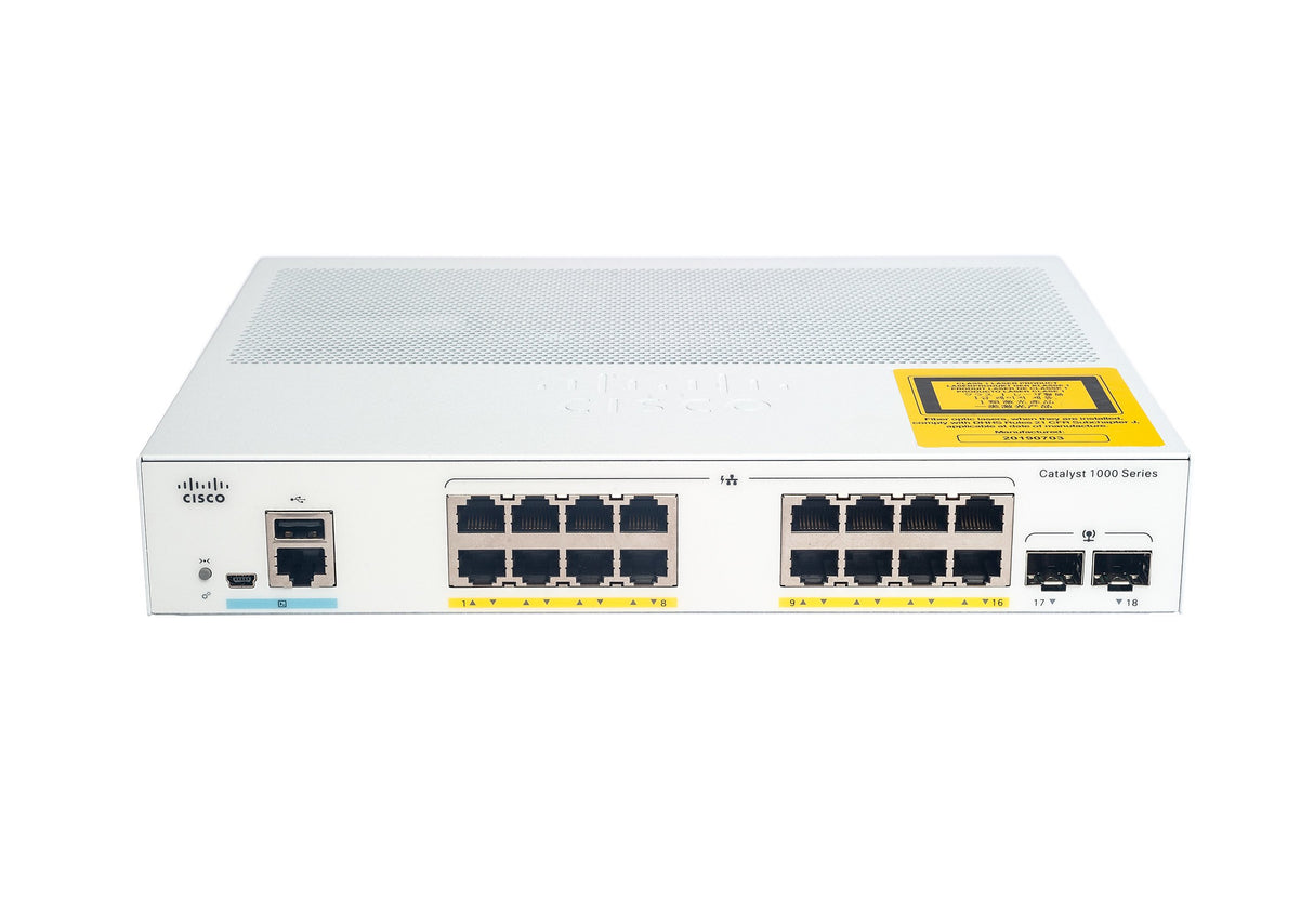 EAN 889728248891 - Cisco Catalyst C1000-16FP-2G-L switch Gestionado L2 Gigabit Ethernet (10/100/1000) Energía sobre Ethernet imagen 2