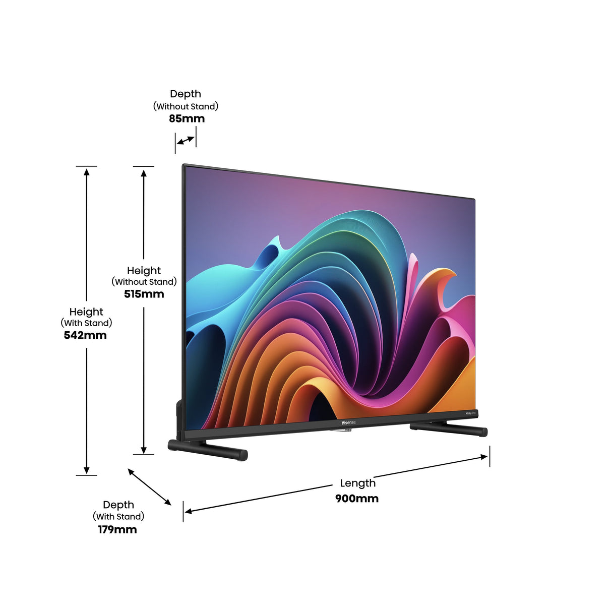 Hisense 40a5nq, Televisor Qled 100 Cm (40 Pulgadas), Negro, Fullhd, Triple Sintonizador, Smarttv, Usb-C 40a5nq