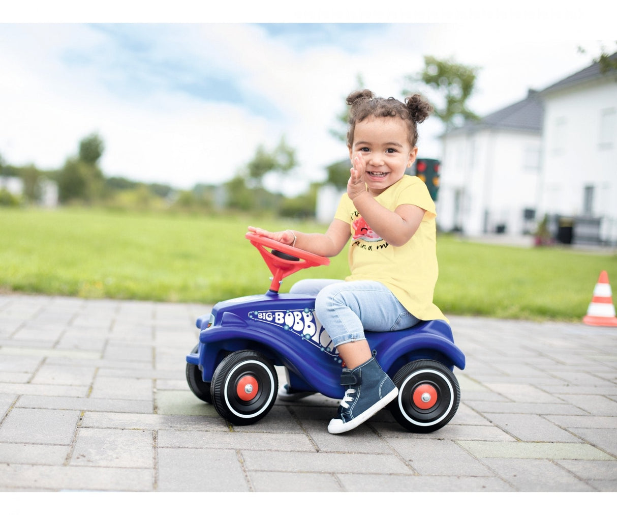 Big Bobby-Car Correpasillos Con Forma De Coche, Tobogán Azul/Rojo, 1 Año(S), 4 Rueda(S), Azul, Rojo