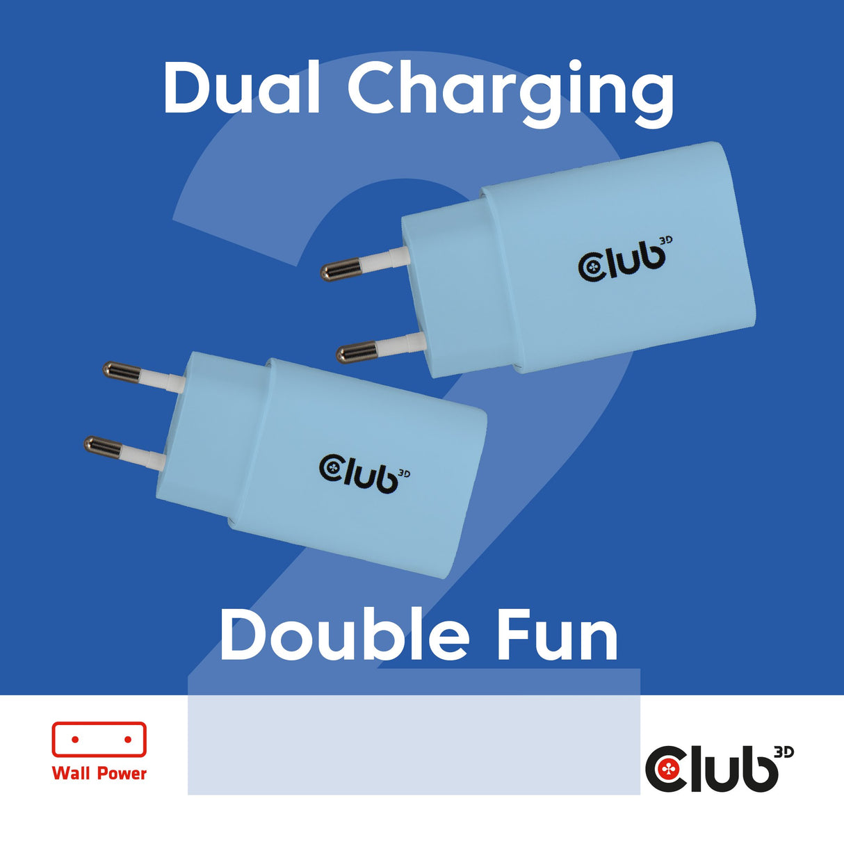 EAN 8719214473419 - CLUB3D CAC-3022 cargador de dispositivo móvil Smartphone, Universal Azul Corriente alterna Carga rápida I imagen 4