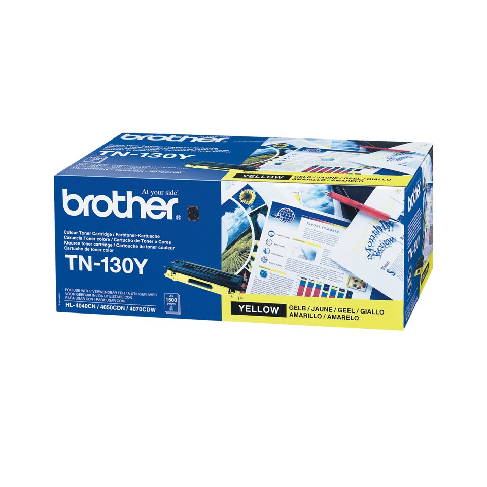 EAN 4977766648127 - Brother TN-130Y cartucho de tóner 1 pieza(s) Original Amarillo imagen 2
